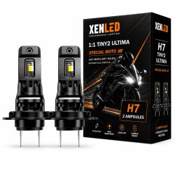 Kit ampoules H7 LED pour UH 125 - SUZUKI - Tiny2 Ultima +480% - Sans erreur - La paire