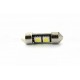 2 x C3W BULBS - 2 error-proof SMD LEDs - Shuttle 31mm 12V LED ceiling light