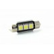 1 x LED Shuttle FX Racing C5W / C7W – 3 SMD DISSIPATOR CANBUS – Shuttle 37 mm – C5W WEISS