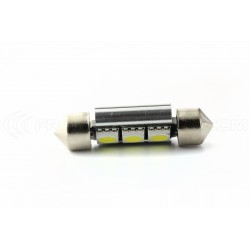1 x LED Shuttle FX Racing C5W / C7W - DISSIPATORE 3 SMD CANBUS - Shuttle 37mm - C5W BIANCO