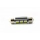 Packen Sie 2 x LED Shuttle FX Racing C5W / C7W 3 SMD DISSIPATOR CANBUS - Shuttle 37mm - C5W WEISS 12V
