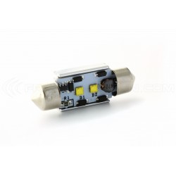 37mm 2 CREE LED bulb - White - C5W / C7W - CANBUS error free on dashboard