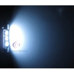 AMPOULE navette 42 mm  C10W - 4 LEDS SMD anti-erreur - Ampoule d'habitacle LED - Blanc 12V