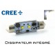 42mm LED bulb - 2 CREE - White - C10W - CANBUS error free on dashboard