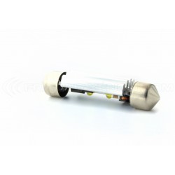 42mm LED bulb - 2 CREE - White - C10W - CANBUS error free on dashboard