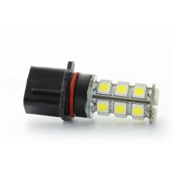 2 x 18 LED SMD bulbs - P13W - White - 12V LED daytime running light bulb - White