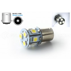 8 SMD-LED-Lampe – R5W / P21W / BA15S – weiße LED – 1156 – 12 V – Signalleuchte