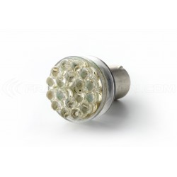Lampadina 24 LED - BA15S P21W 1156 T25 - Bianca - LED per auto 12V