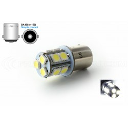 Ampoule 13 LED SMD - BA15S / P21W / 1156 / T25 - Blanc - 12v Lampe de voiture