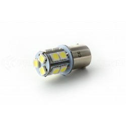 Lampadina 13 LED SMD - BA15S / P21W / 1156 / T25 - Bianca - Lampada per auto 12v