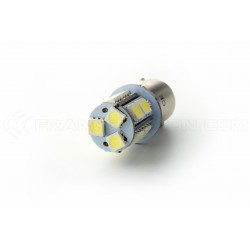 Bombilla 13 LED SMD - BA15S / P21W / 1156 / T25 - Blanca - Lámpara de coche 12v