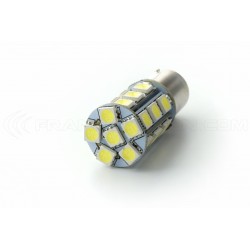 Bombilla LED 24 SMD - P21W / BA15S / T25 / 1156 - Blanco - Lámpara de señalización LED