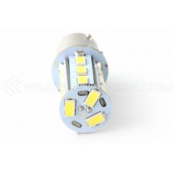 Ampoule 21 LED SMD - BA15S / P21W / 1156 / T25 - Blanc 12V ampoule puissante
