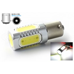 5 LED-COB-Glühbirne - P21W - Weiß - 12V LED-Signallampe