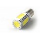 Lampadina COB 5 LED - P21W - Bianco - Lampadina di segnalazione a LED 12V