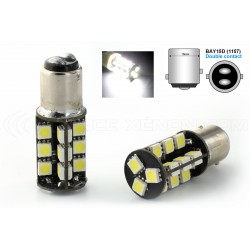 2 x 27 LED SMD canbus bulbs - BAY15D / p21 / 5w / 1157 / t25 - White
