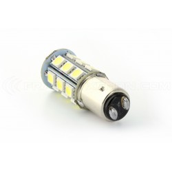 2 x 24 bombillas LED SMD - P21/5W - Blanco - lámpara de coche de 12 V de doble intensidad