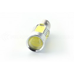 Ampoule 5 LED COB - P21/5W - Blanc - 12V Double intensité