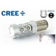 10 LED CREE 50W bulbs - P21/5W - High-end - Pure White - 12V