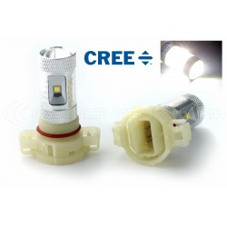 2 x 6 LED CREE 30W bulbs - PS19W 12V - Powerful daytime running lights - White