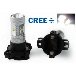 2x 6 LED CREE 30W bulbs - PSX24W - High power LED signal lamp 12V - White