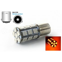 2 x Bombillas PY21W 24 LED SMD NARANJA BAU15S - Intermitentes - Plantilla - LED alta potencia