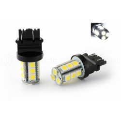 2 x Ampoules 18 LED SMD - P27/7W - Blanc