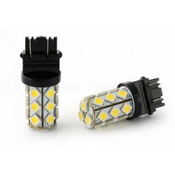 2 x Ampoules LED double couleur - P27/7W - Homologation US - Double intensité