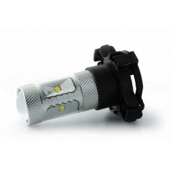 2 x Ampoules 6 LED CREE 30W - PY24W - Haut de Gamme - Blanc - 12V