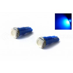 X 2 lamps 1 SMD LED blue - t5 w1.2w
