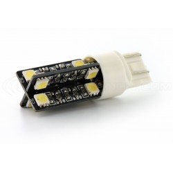 T20 W21/5W 7443 16 LED SMD CANBUS error free bulb - 12V White