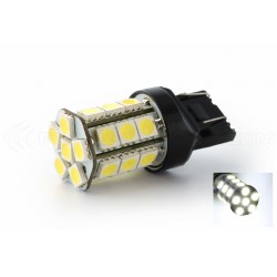 18 SMD LED-Glühbirne - W21/5W - Weiß - 12V - Signallampe / LED-Tagfahrlicht