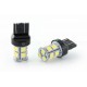Ampoule 13 LED SMD - W21/5W - Blanc - LED 7443 - Universel LED de signalisation