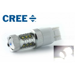 Ampoule 16 LED CREE 80W - W21/5W - Haut de Gamme 12V Haute puissance Double intensité - Blanc