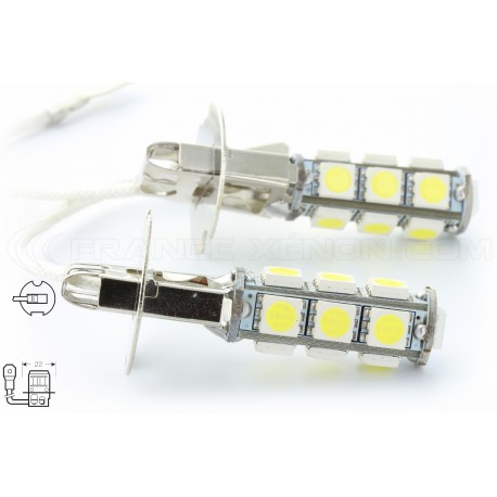 Greenland thirst at least 2 x h3 Birnen SMD LED 13 LED - France-Xenon
