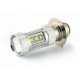 16 LED CREE 80W-Glühbirne - P15D - Erstklassige 12V-Hochleistungslampe - Weiß