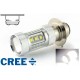 16 LED CREE 80W-Glühbirne - P15D - Erstklassige 12V-Hochleistungslampe - Weiß
