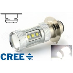 Lampadina 16 LED CREE 80W - P15D - Top di gamma 12V Alta potenza - Bianca
