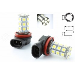 2 x bombillas H8 LED SMD 18 LED 12v - Blanco - Lámpara de señalización