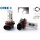 2 x Ampoules 6 LED CREE 30W - H8 - Haut de Gamme 12V Haute puissance - Blanc