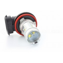 2 x 6 LED CREE 30W bulbs - H9 - High-end PGJ19-5 12V - White LED signaling bulb