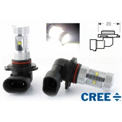 2 x Ampoules 6 LED CREE 30W - H10 9145 - Haut de Gamme 12V Haute puissance LED Anti-Brouillard - Blanc