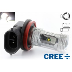 6 LED CREE 30W pære - H11 - High-end 12V - Hvid