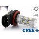 10 LED CREE 50W bulb - H11 - High-end 12V LED fog light - White