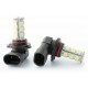 2 x Ampoules HB3 9005 LED SMD 18 LED - P20d - Ampoule de signalisation 12V - Blanc