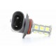 2x HB3 9005 LED SMD 18 bombillas LED - P20d - Bombilla de señalización 12V - Blanco