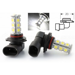 2 lampadine HB4 9006 LED SMD 18 LED - 12V - Bianco - Lampada per auto