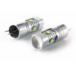 2x Ampoules 5 LED CREE - HP24 - 6000K 12V ampoule de feux de jour LED - Blanc