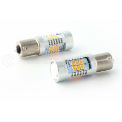 2x LED-Lampen 21 osram - PY21W - gelb