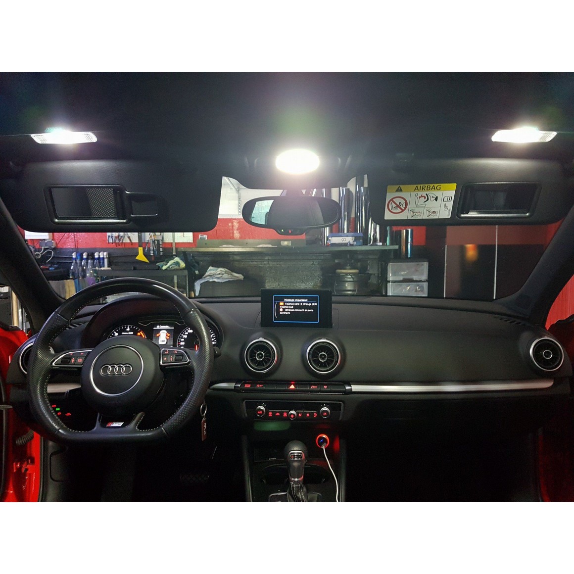 de LED el interior - Audi 8v - Blanco - France-Xenon